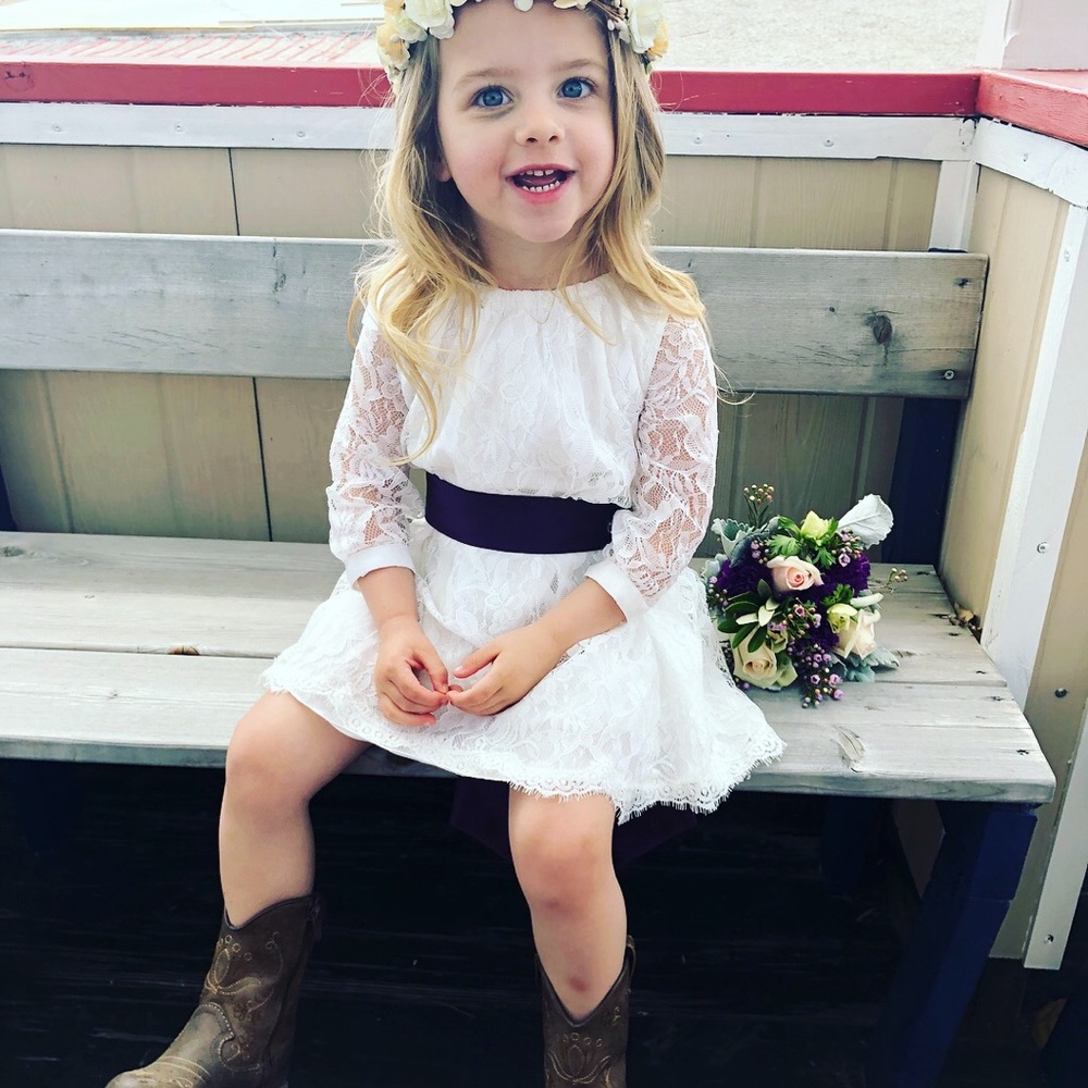 David’s bridal flower girl dress